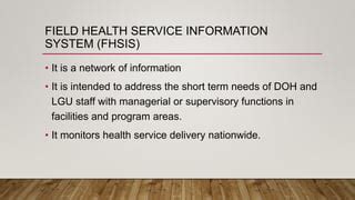 fhsis doh meaning
